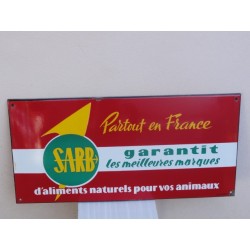 PLAQUE EMAILLEE SARB ALIMENTS POUR ANIMAUX 