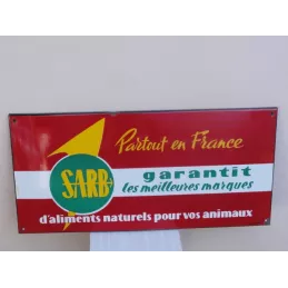 PLAQUE EMAILLEE SARB ALIMENTS POUR ANIMAUX 