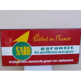 PLAQUE EMAILLEE SARB ALIMENTS POUR ANIMAUX 