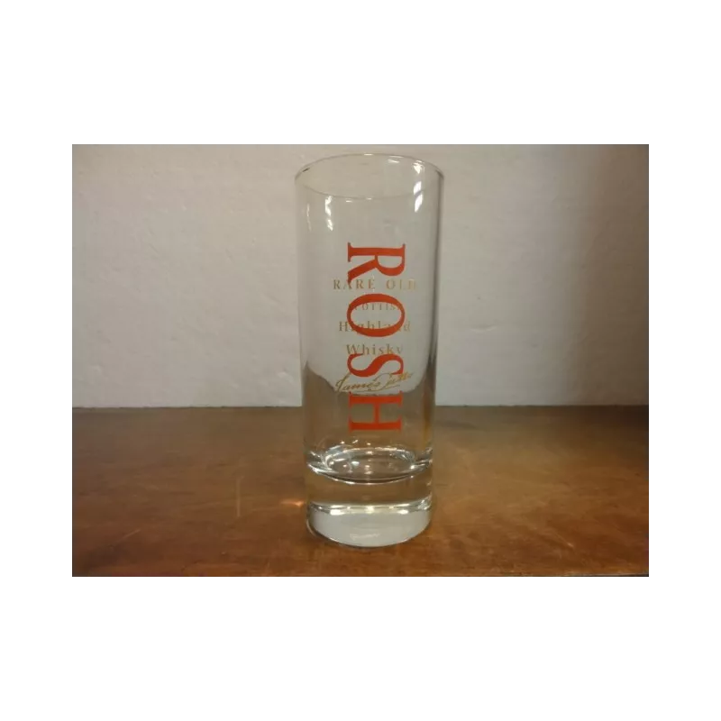 6 VERRES WHISKY ROSH 17CL