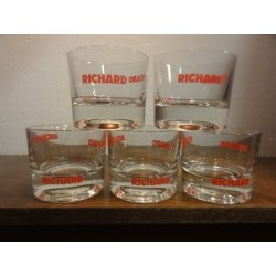 5 VERRES RICHARD VERMOUTH CHAMBERY 12CL