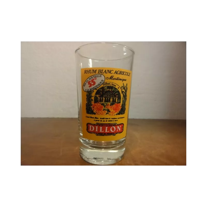 1 VERRE RHUM DILLON HT. 11.10CM