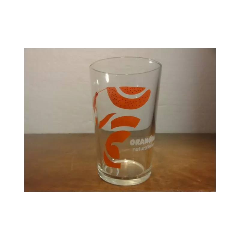 1 VERRE ORANGINA HT. 10CM