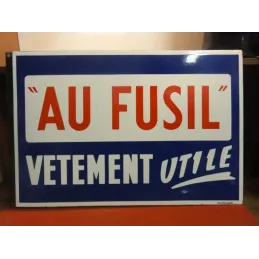 PLAQUE EMAILLEE  AU FUSIL