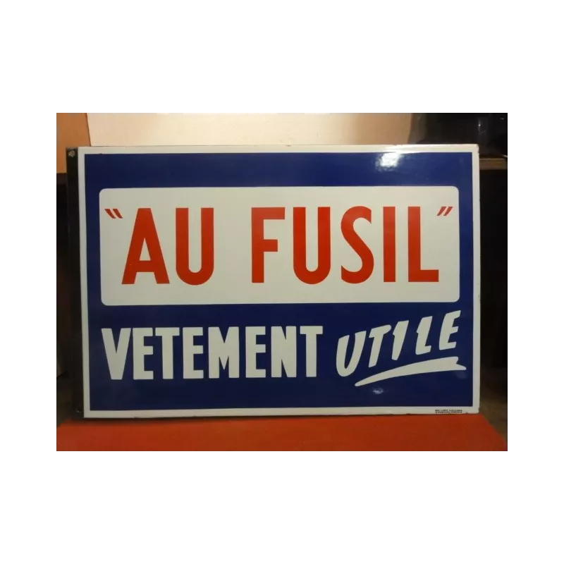 PLAQUE EMAILLEE  AU FUSIL