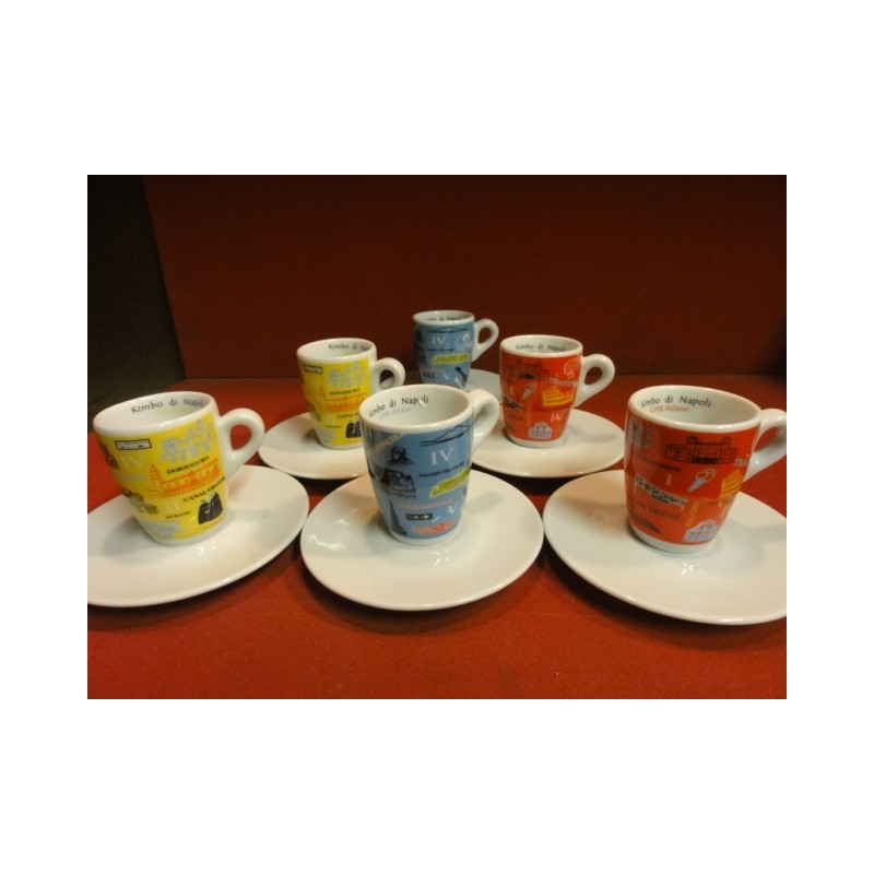 6 TASSES A CAFE KIMBO COLLECTOR