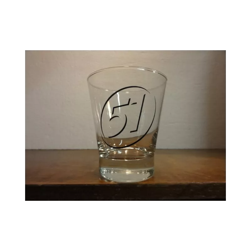 6 VERRES PASTIS 51 EXPORT HT.10.70CM