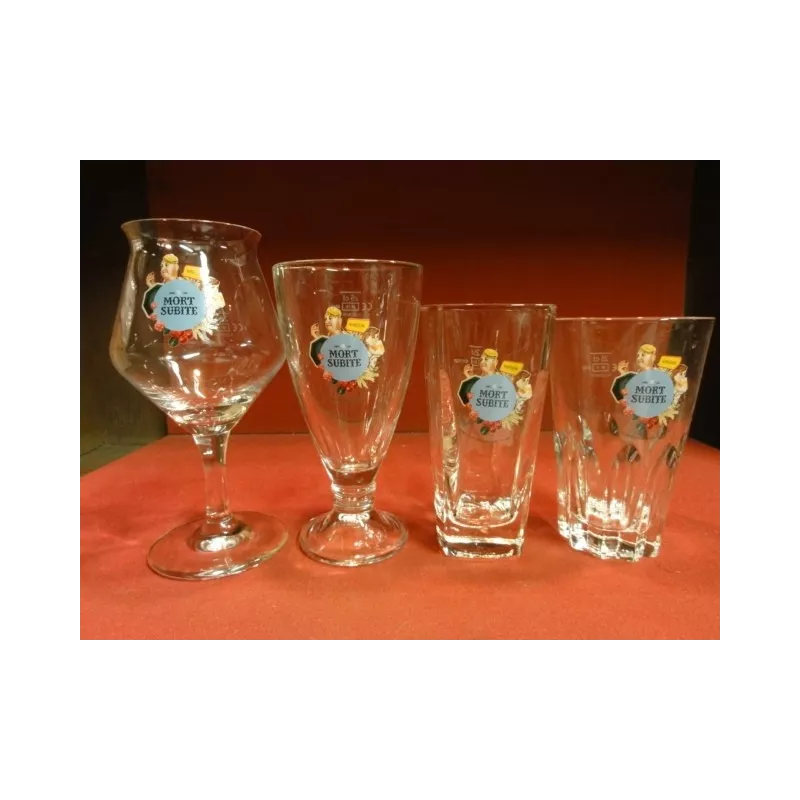 4 VERRES MORT SUBITE COLLECTOR 