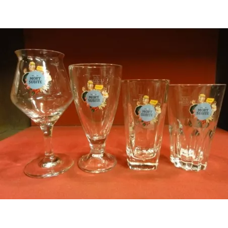 4 VERRES MORT SUBITE COLLECTOR 