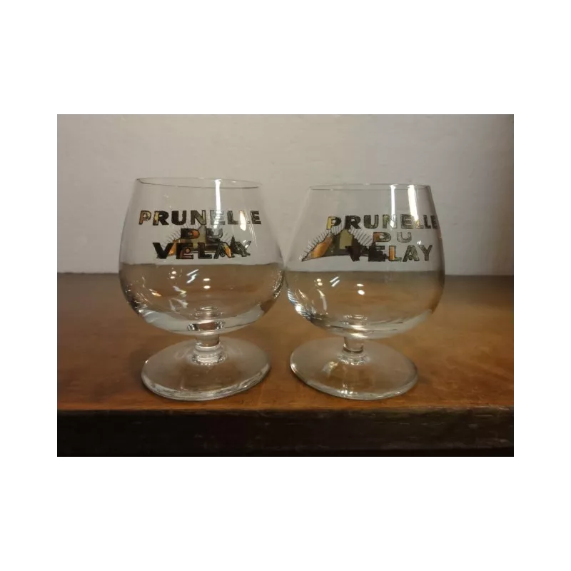 2 VERRES PRUNELLE DU VELAY 8CL