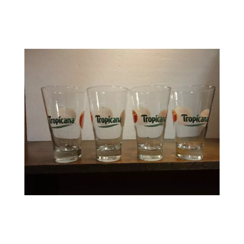 4 VERRES TROPICANA 30CL