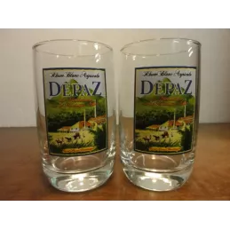 2 VERRES RHUM DEPAZ HT. 10CM