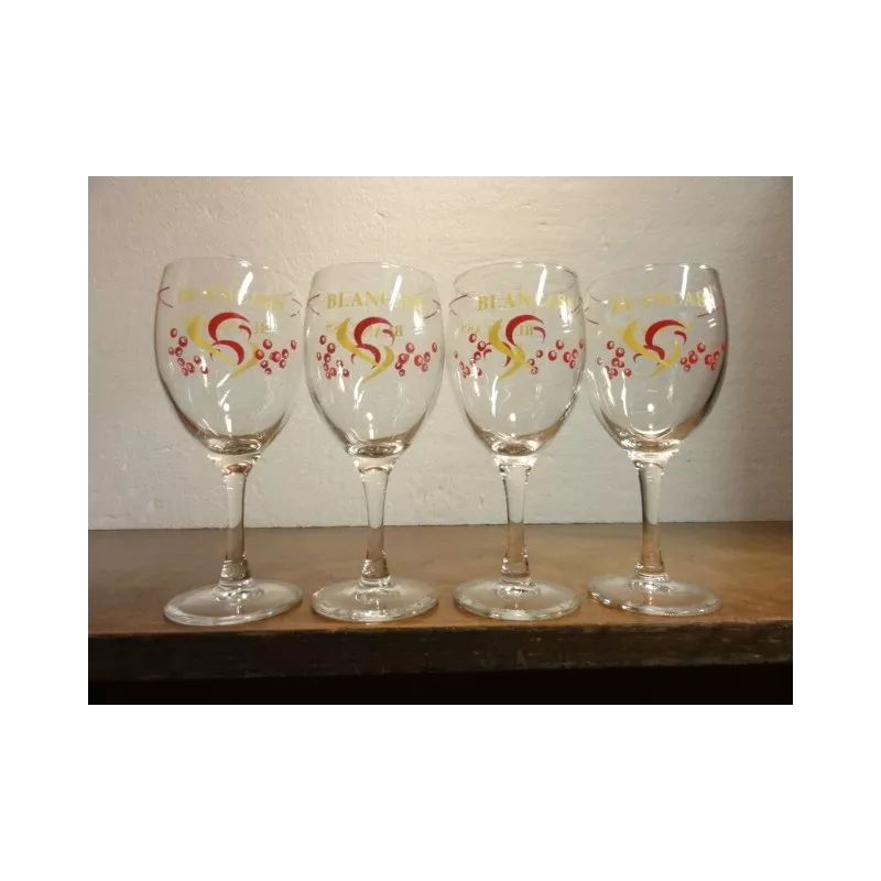 4 VERRES BLANCASS HT. 13.40CM