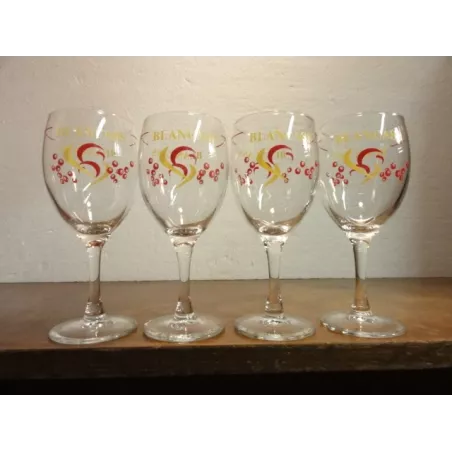 4 VERRES BLANCASS HT. 13.40CM