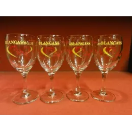 4 VERRES BLANCASS HT. 13.40CM