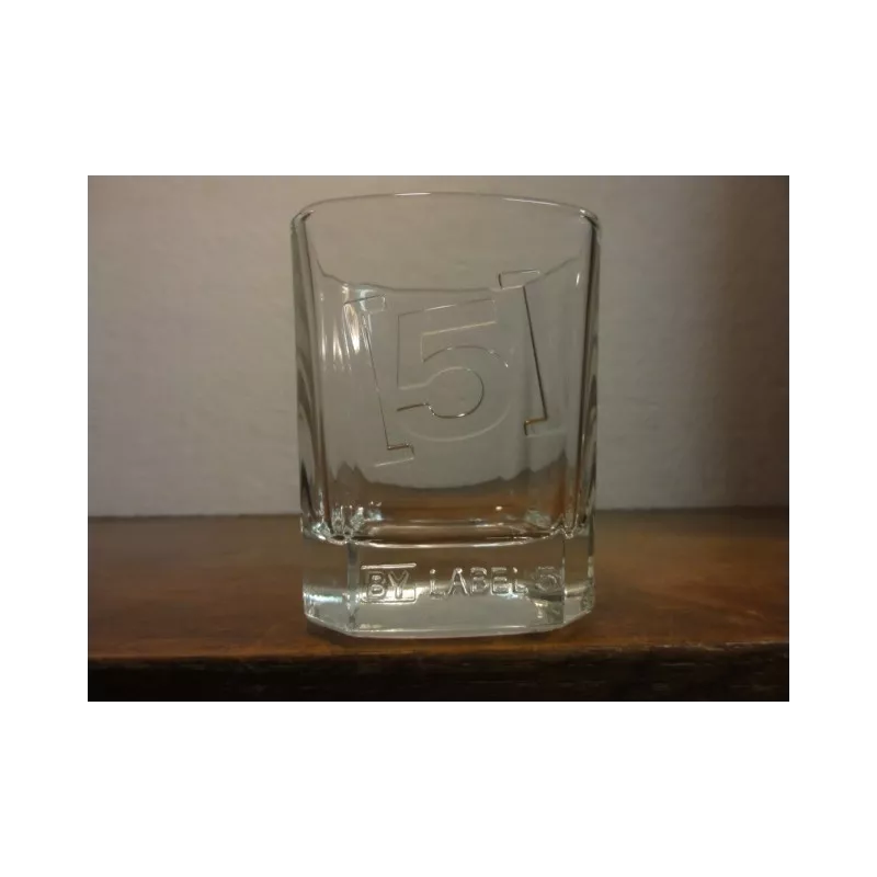 6 VERRES LABEL5 HT. 7.80CM