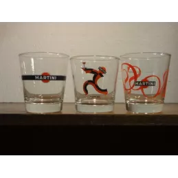 3 VERRES MARTINI COLLECTOR 