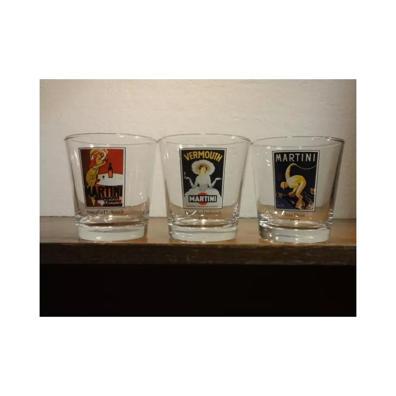 3 VERRES MARTINI COLLECTOR