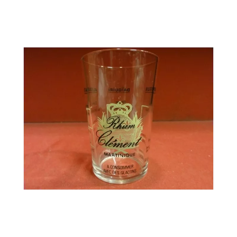 1 VERRE RHUM CLEMENT HT. 9.80CM