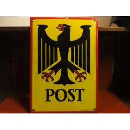 1 PLAQUE EMAILLEE POST allemagne 