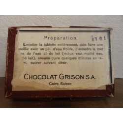 1 BOITE CHOCOLAT GRISON SUISSE 