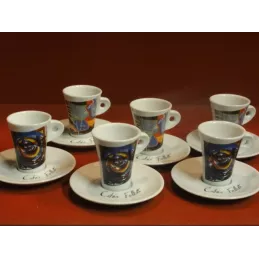 6 TASSES A CAFE FOLLIET(  2 MODELES)