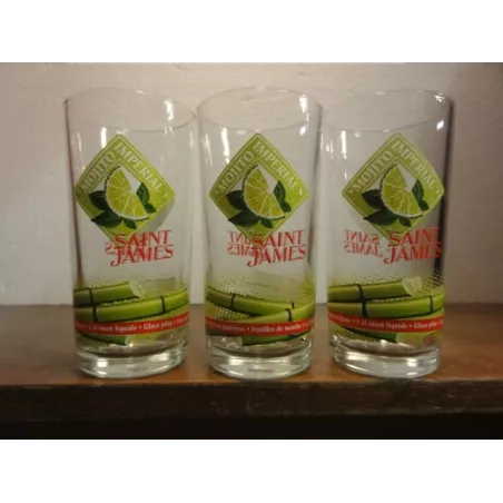 3 VERRES MOJITO IMPERIAL SAINT JAMES 25CL