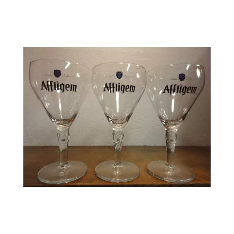 3 VERRES AFFLIGEM 25CL NOUVEAU LOGO