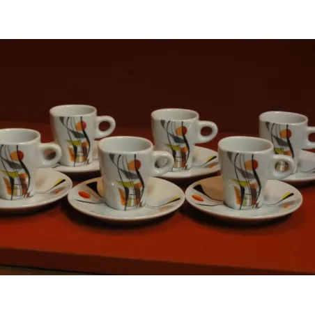 6 TASSES A CAFE FOLLIET NOUVEAU MODELE N°819