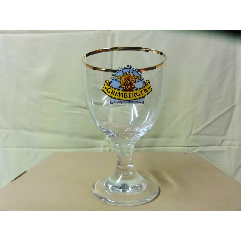 boite de 6 verres grimbergen 25cl logo bleu 