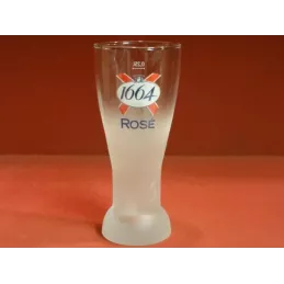 1 VERRE KRONENBOURG 1664 ROSE  25CL