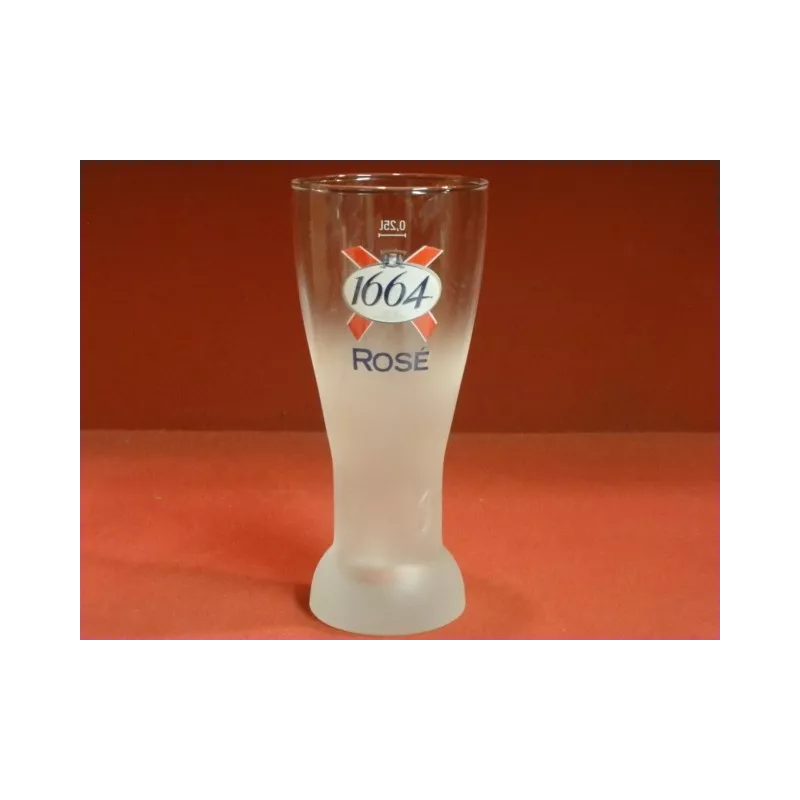 1 VERRE KRONENBOURG 1664 ROSE  25CL