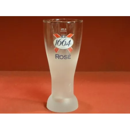 1 VERRE KRONENBOURG 1664 ROSE  25CL