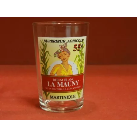 1 VERRE RHUM BLANC LA MAUNY HT. 9.9OCM