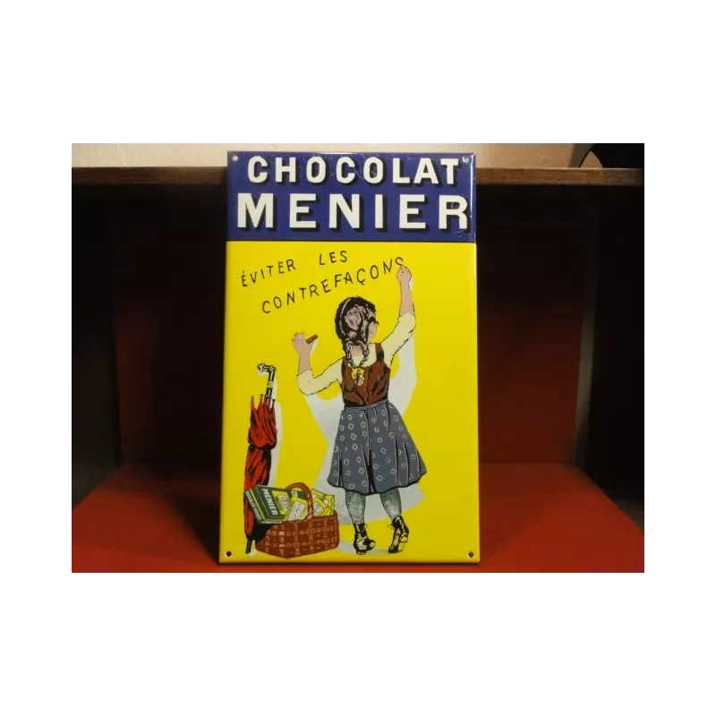 1 PLAQUE EMAILLEE CHOCOLAT MENIER