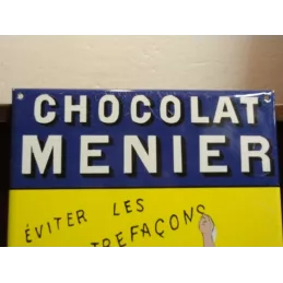 1 PLAQUE EMAILLEE CHOCOLAT MENIER