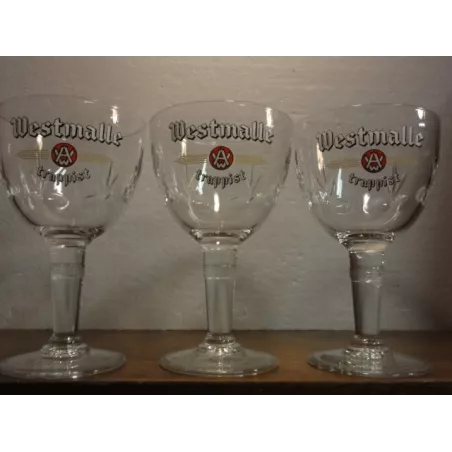 3 VERRES WESTMALLE TRAPPIST 33CL