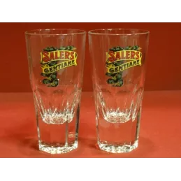 6 VERRES SALERS  GENTIANE  HT. 12.50CM