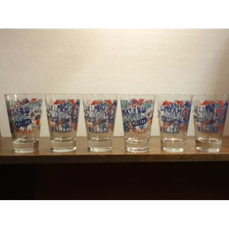 6 VERRES MALIBU