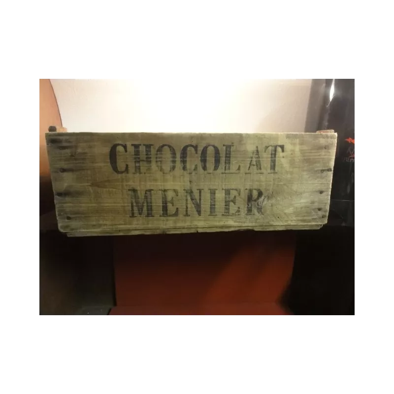 1 CAISSE EN BOIS CHOCOLAT MENIER 