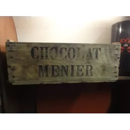 1 CAISSE EN BOIS CHOCOLAT MENIER 