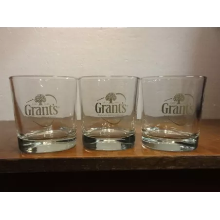 3 VERRES GRANT'S HAUTEUR 9CM