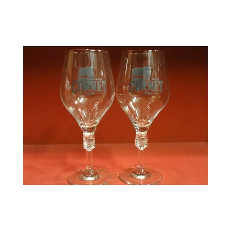 2 VERRES CORNET 50CL HT. 24CM