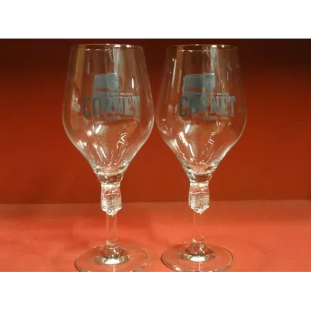 2 VERRES CORNET 50CL HT. 24CM