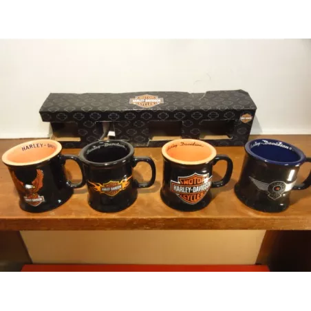 4  MUGS  HARLEY-DAVIDSON 