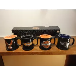 4  MUGS  HARLEY-DAVIDSON 