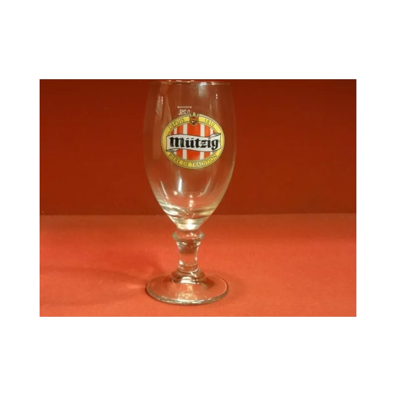 6 VERRES MUTZIG 25CL HT. 17CM