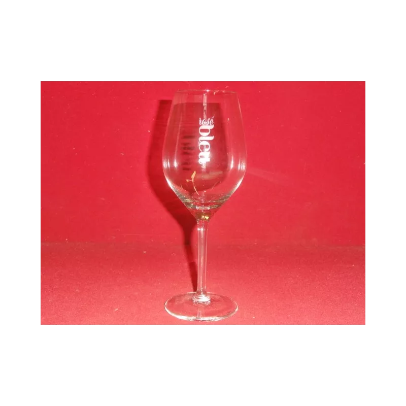 6 VERRES A VIN ROSE / BLEU 30CL