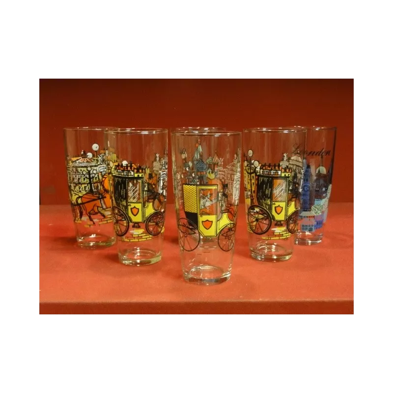 6 VERRES A SIROP VINTAGE 25CL