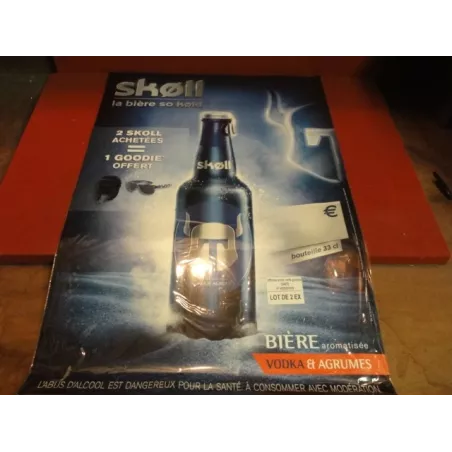 AFFICHE BIERE SKOLL 60CM X40CM